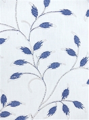 Page Turner Sapphire Embroidery Fabric Swavelle